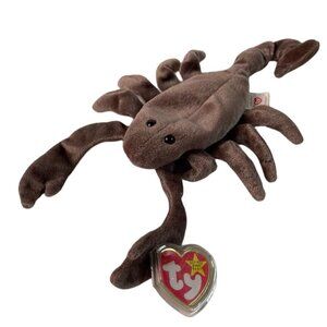 TY Beanie Babies Collection Stinger Scorpion 1998 u With Tags Plush Stuff Animal